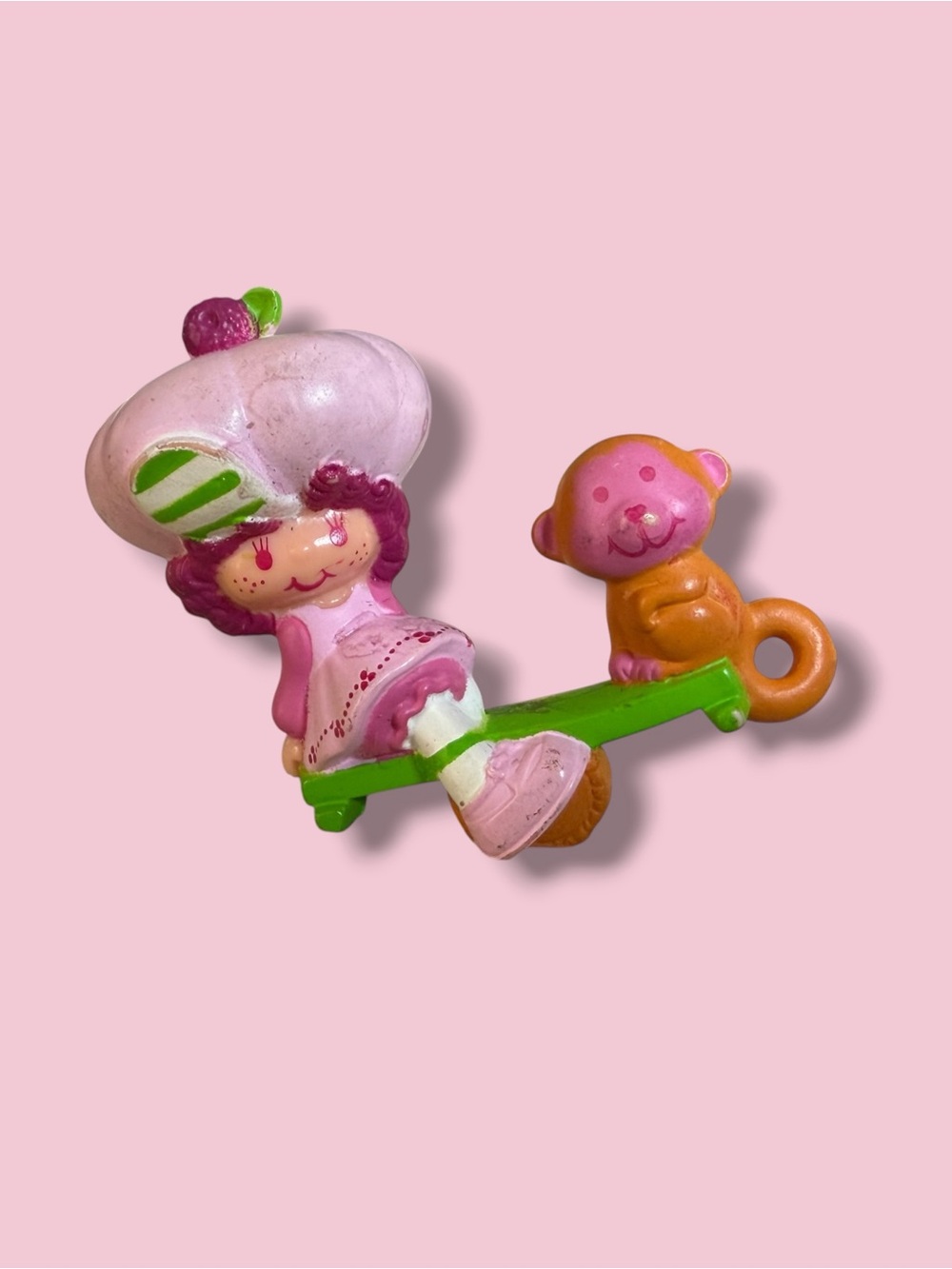 2 for $20 - Strawberry Shortcake PVC Figurine Raspberry Tart & Rhubarb Monkey
